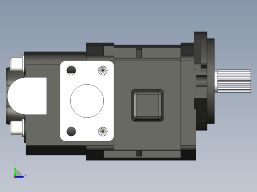 CBHYG-F双联齿轮油泵CBHYG-F36-F4.5-ATΦ左视缩略图