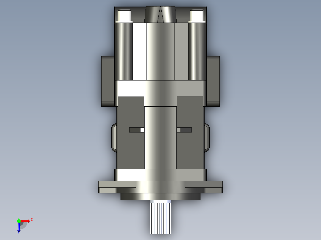 CBHYG-F双联齿轮油泵CBHYG-F36-F4.5-ATΦ俯视图