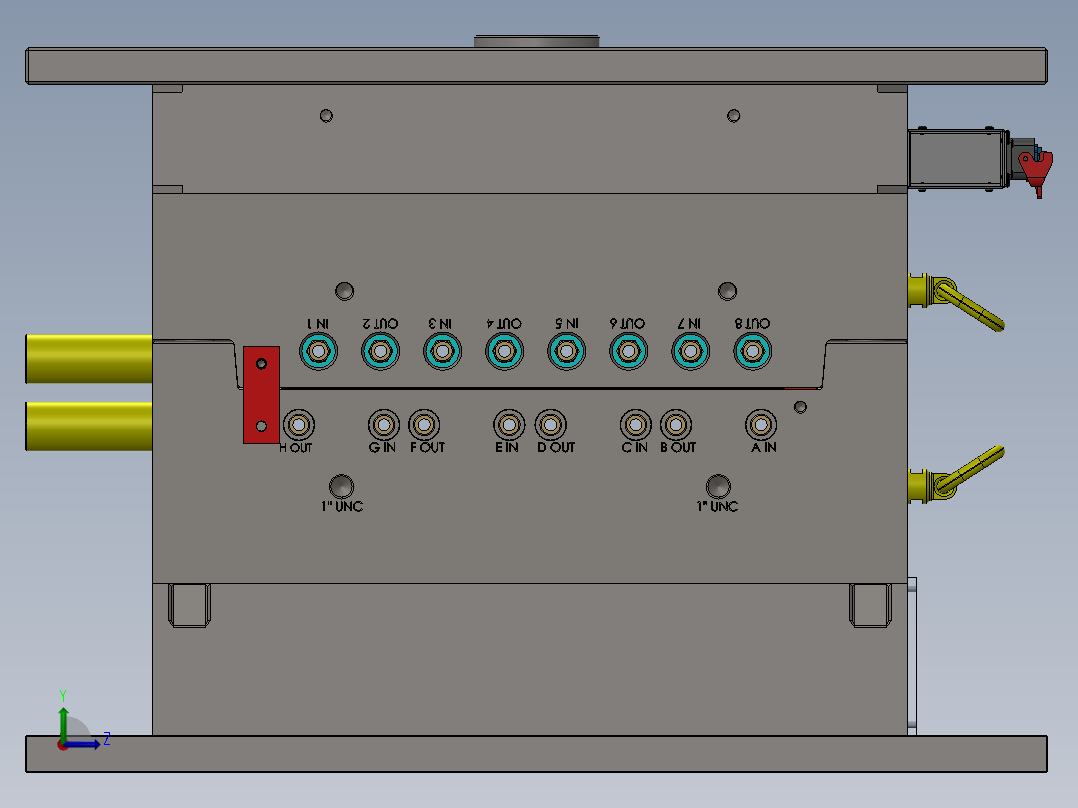 注塑模具、模具(126)左视图