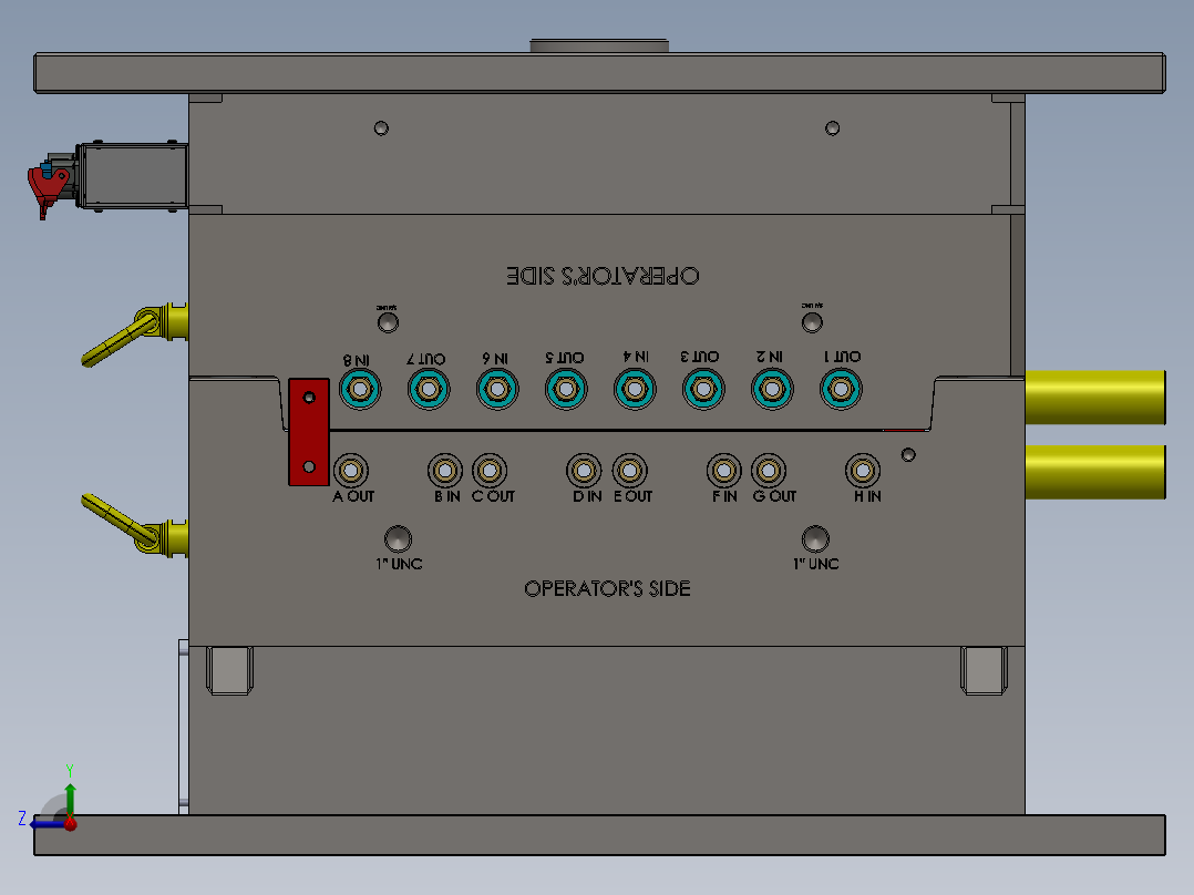 注塑模具、模具(126)右视图