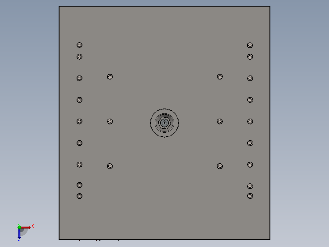 注塑模具、模具(126)俯视图