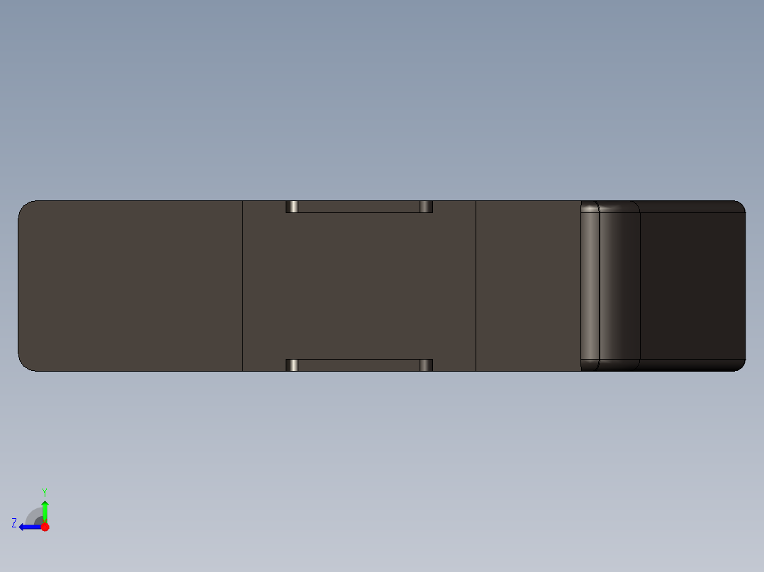 手枪左轮冲锋枪老式狙击步枪设计3D图纸l85a3-1 2 STP UG X_T右视图