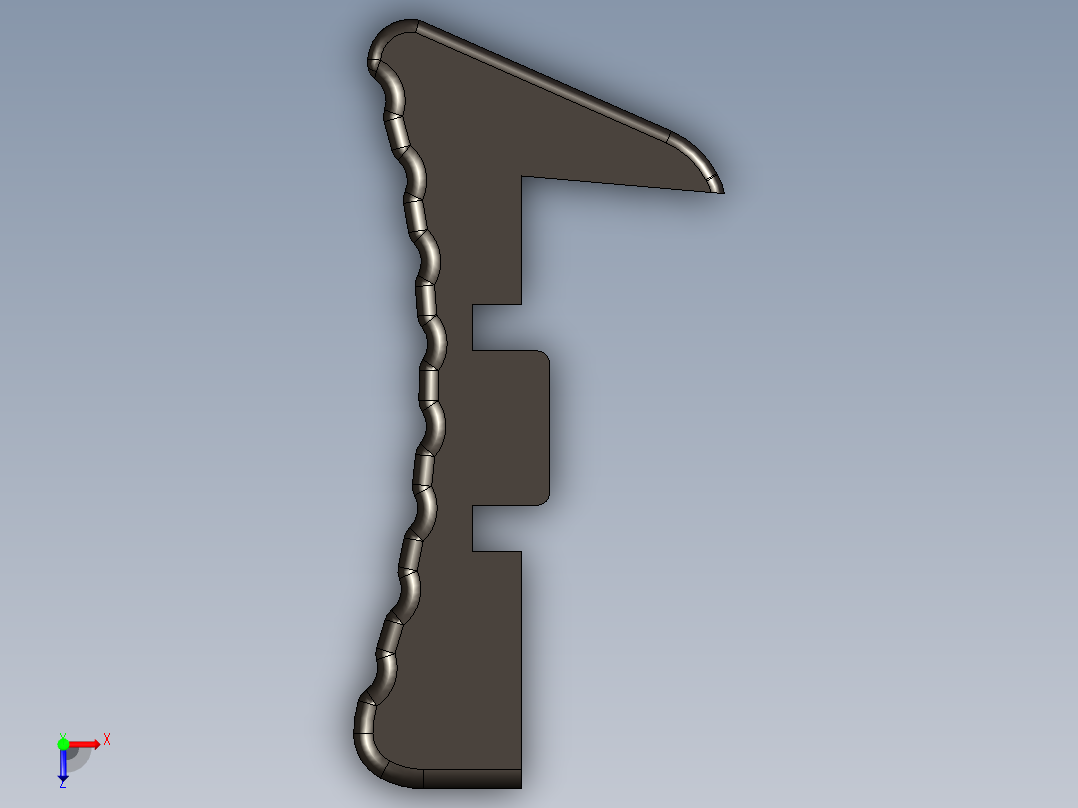 手枪左轮冲锋枪老式狙击步枪设计3D图纸l85a3-1 2 STP UG X_T俯视图