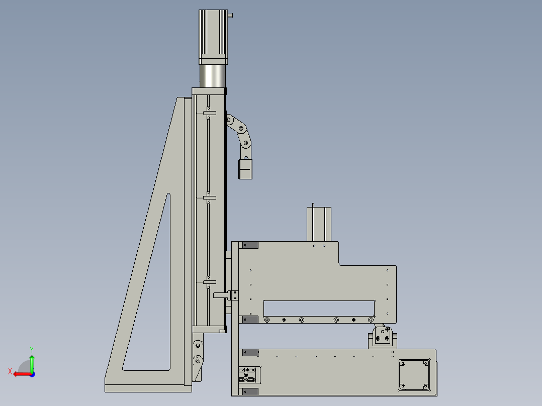 裁切膜移动模组q07后视图