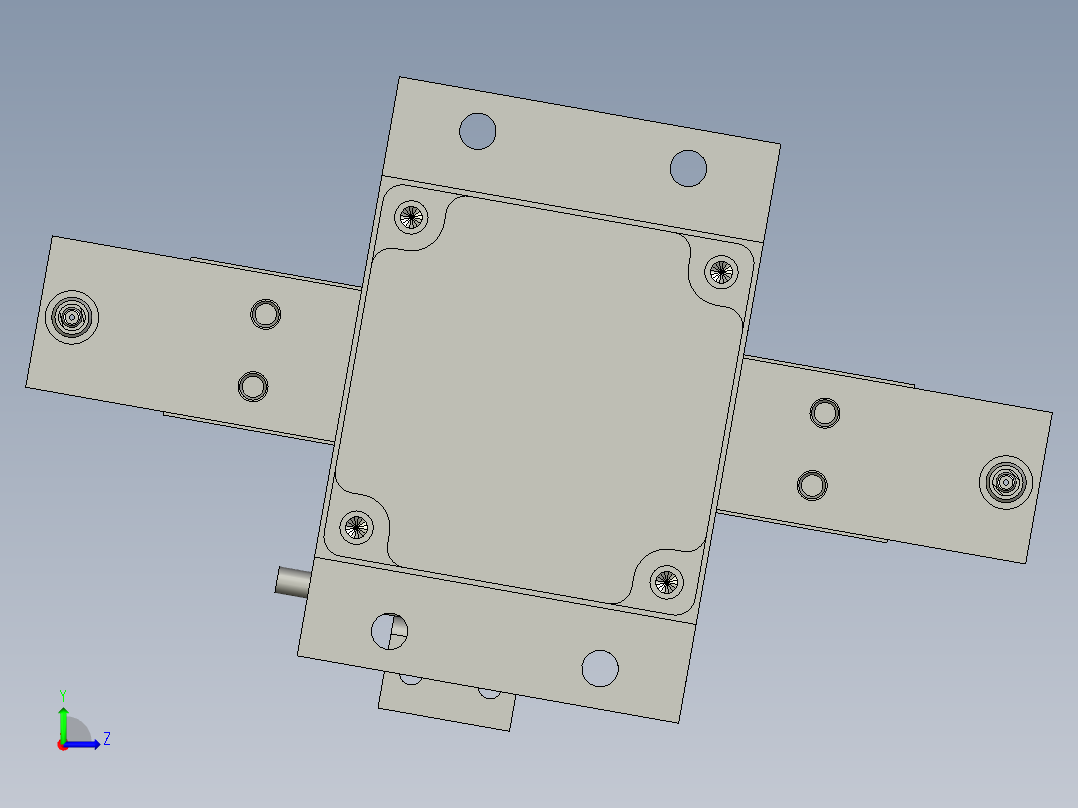 交替吸料机构左视图