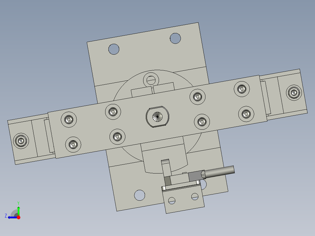 交替吸料机构右视图