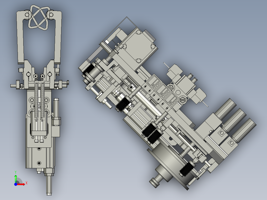 YWP200K4-08-00收尾贴胶组件前视图