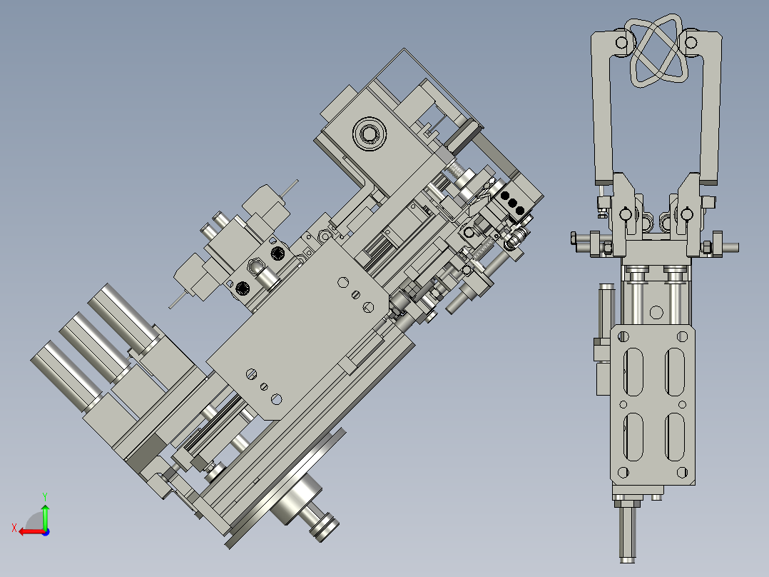 YWP200K4-08-00收尾贴胶组件后视图