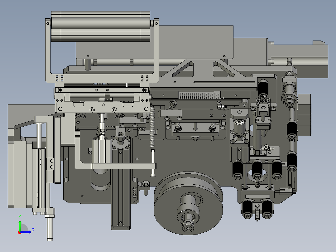 YWP200K4-08-00收尾贴胶组件左视图