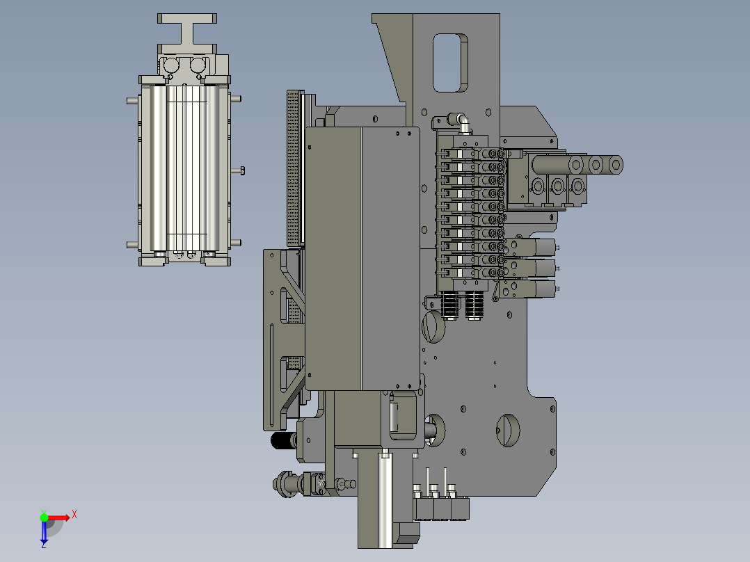 YWP200K4-08-00收尾贴胶组件俯视图