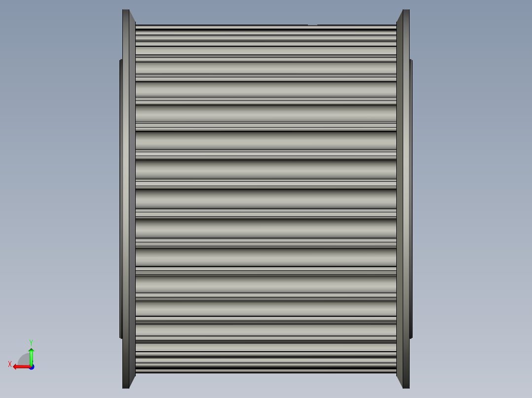输送同步轮S8Mx22齿后视图