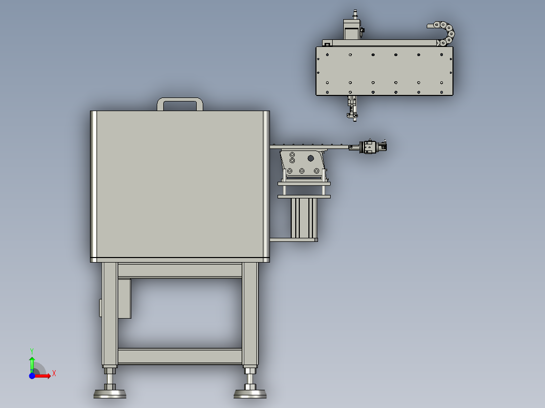 BBBB-正负极片装配组件前视图
