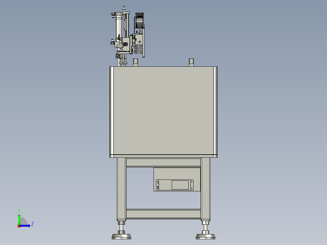 BBBB-正负极片装配组件左视图