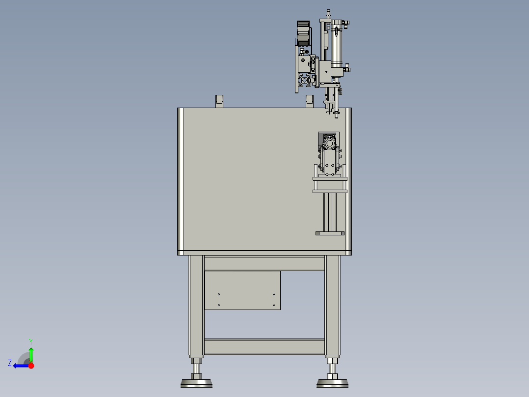 BBBB-正负极片装配组件右视图