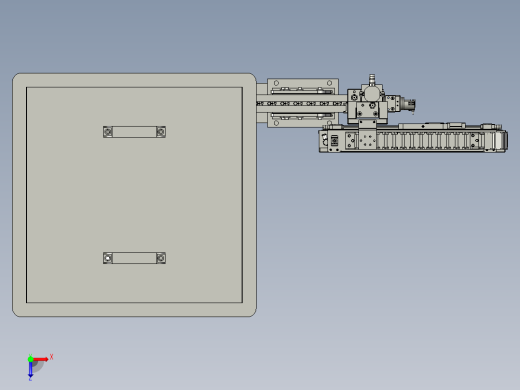 BBBB-正负极片装配组件俯视缩略图