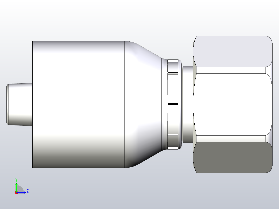 标准液压接头1C643-14-6左视图