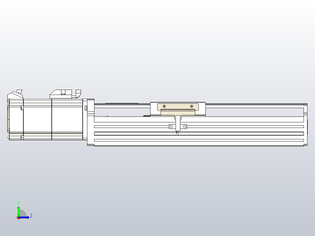 日规模组半封闭丝杆TPA-HNR-85D-1610C-L100-M-C-P20-N3左视图