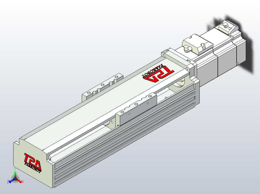 日规模组半封闭丝杆TPA-HNR-85D-1610C-L100-M-C-P20-N3正等轴测图