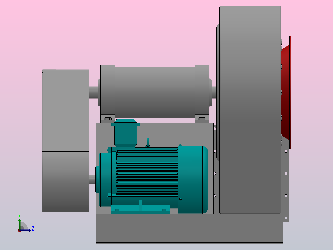 C4-68-13系列排尘离心通风机[8]左视图