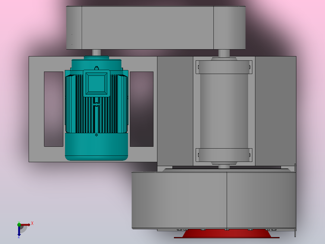 C4-68-13系列排尘离心通风机[8]俯视图