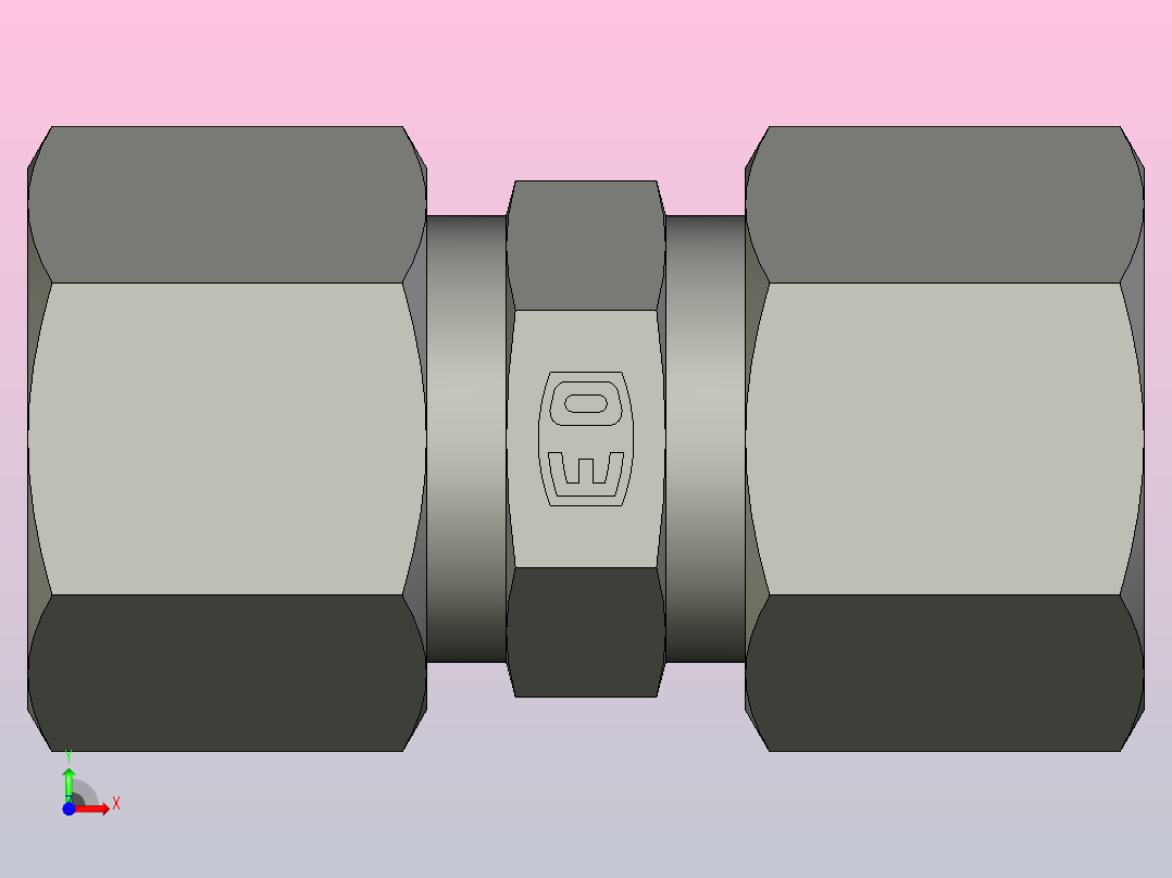 EO标准液压接头 Union G10LLCF前视图