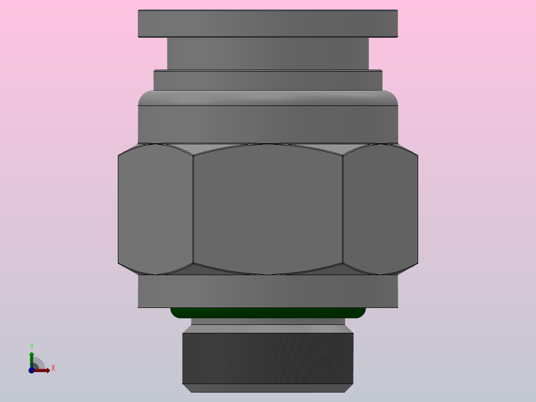 SSC-G 螺纹直通-G螺纹管接头_SSC12-G02前视图