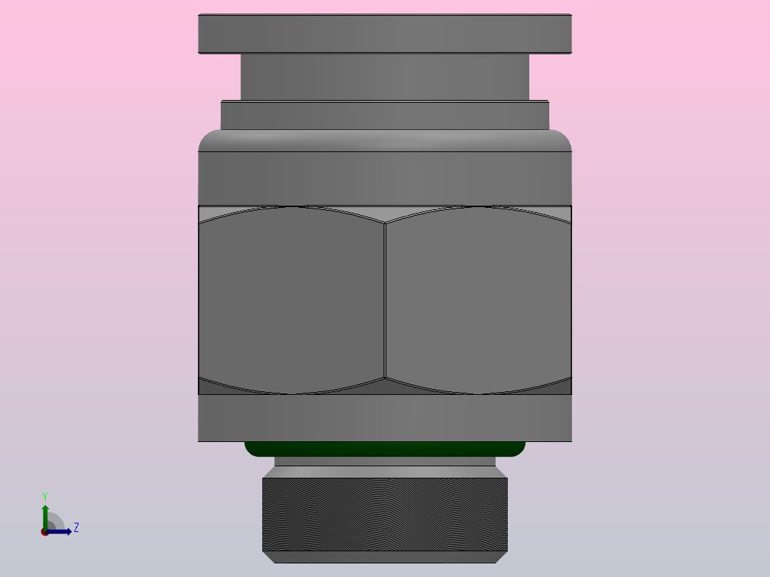 SSC-G 螺纹直通-G螺纹管接头_SSC12-G02左视图