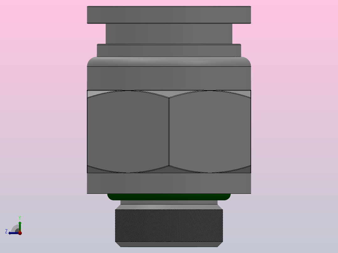 SSC-G 螺纹直通-G螺纹管接头_SSC12-G02右视图