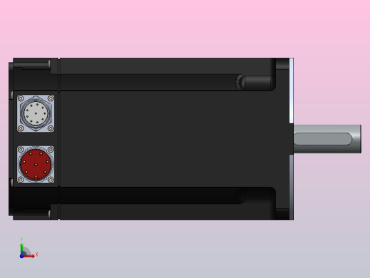 伺服电机模型前视缩略图