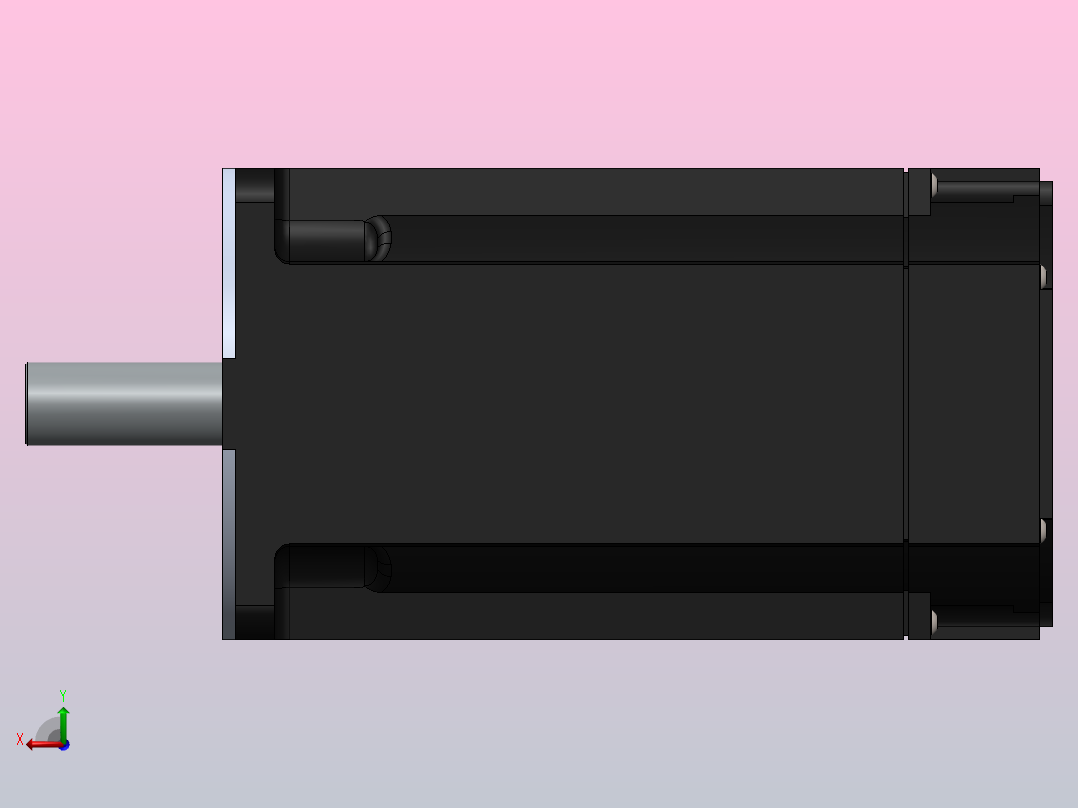 伺服电机模型后视图