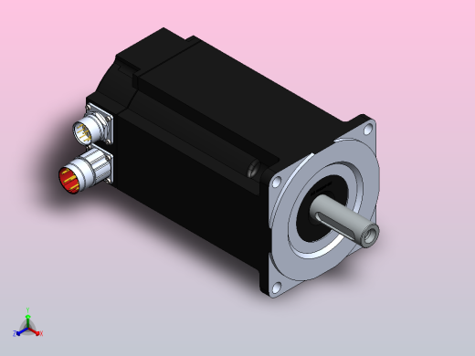 伺服电机模型正等轴测缩略图