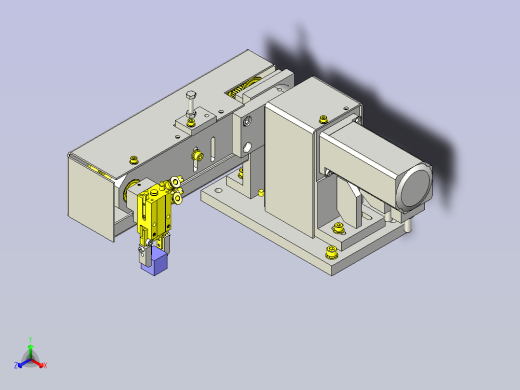 一款单马达驱动P&amp;P系统3D图模型