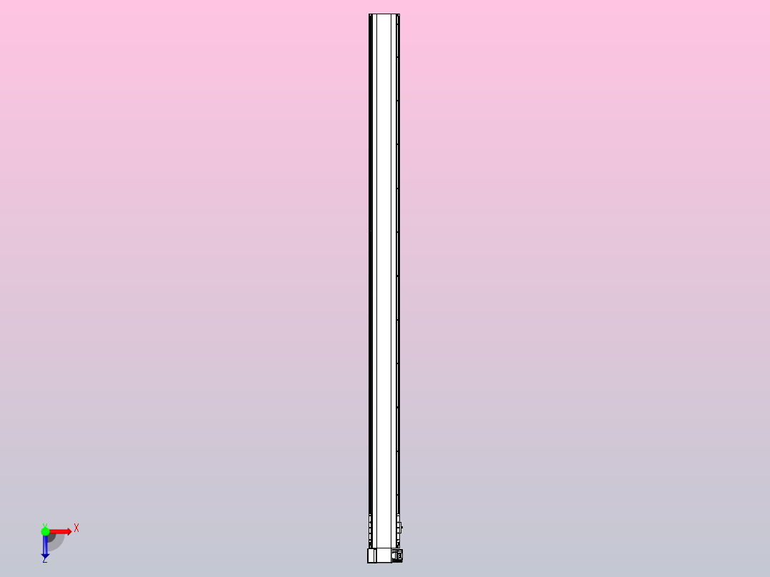 皮带直线轴半封闭可选导轨TPA-HNB-140D-120-L2200-LP-C-P40-N3俯视图
