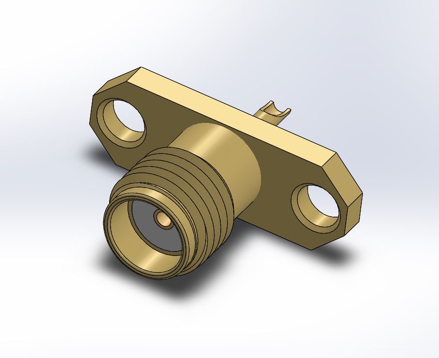 SMA双孔法兰18 GHz连接器