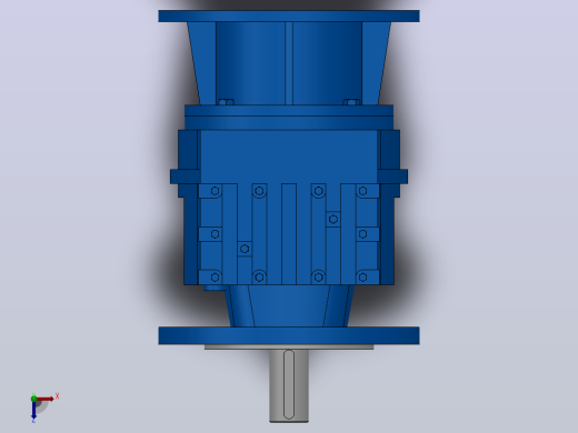 RF47ZP斜齿轮减速机RF47-3.83-M1-P80-Φ200俯视缩略图