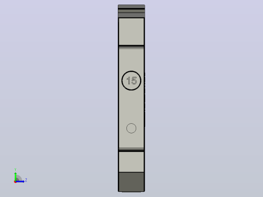 断路器，DIN轨道MNT，15A左视缩略图