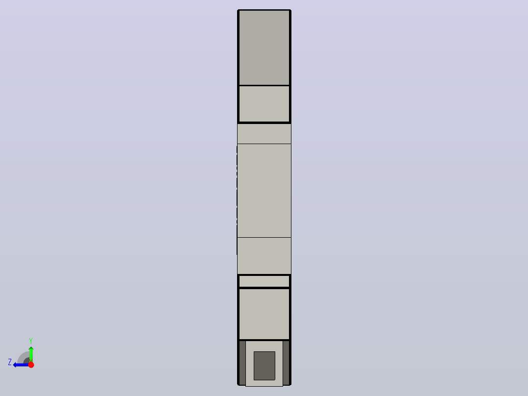 断路器，DIN轨道MNT，15A右视图