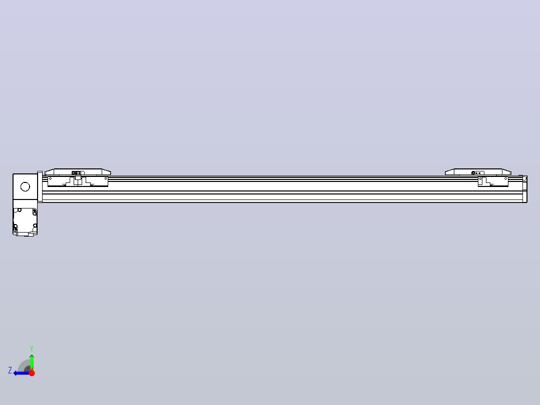 皮带直线轴双滑块型TPA-GCBS-50-P42-L275-LP-M10-N3右视图