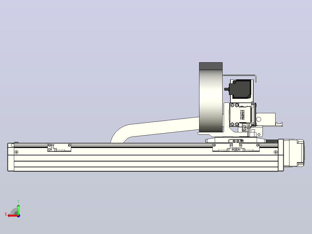 XYGT320-A2-400-250-M-C-0001负载5-8KG XY丝杆模组 内嵌式 XYGT320-A2 替换东佑达TOYO直线滑台模组后视图