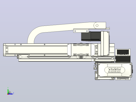 XYGT320-A2-400-250-M-C-0001负载5-8KG XY丝杆模组 内嵌式 XYGT320-A2 替换东佑达TOYO直线滑台模组左视缩略图