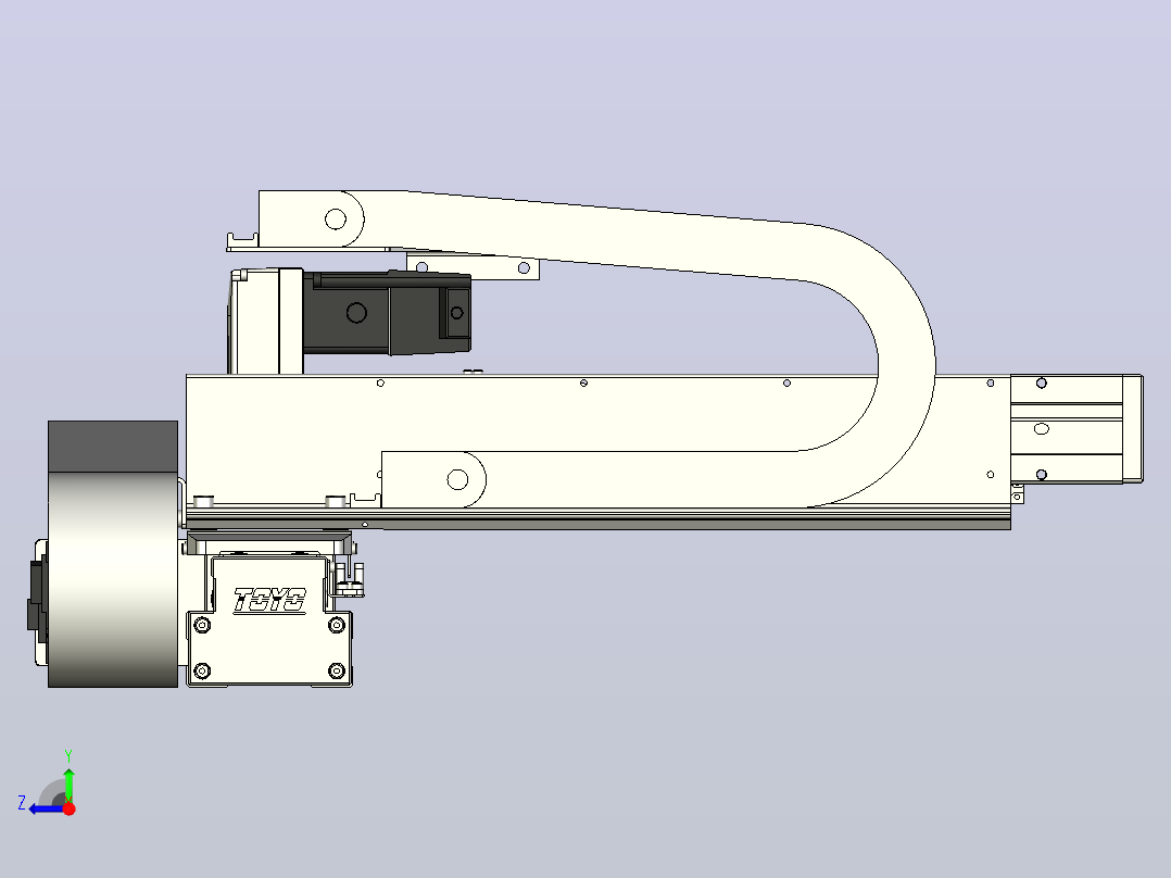 XYGT320-A2-400-250-M-C-0001负载5-8KG XY丝杆模组 内嵌式 XYGT320-A2 替换东佑达TOYO直线滑台模组右视图
