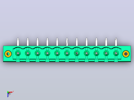 端子2EDGRM-5.0-11P-14-00AH俯视缩略图