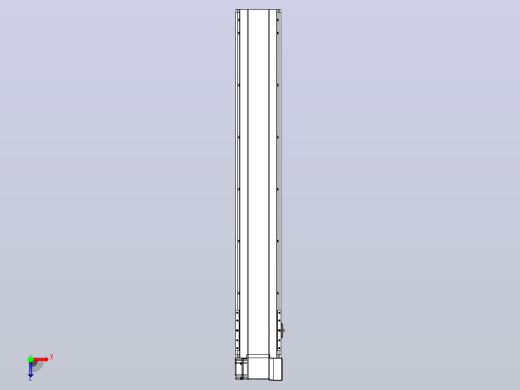 皮带直线轴半封闭可选导轨TPA-HNB-175D-140-L1050-RP-C-P75-N3俯视缩略图