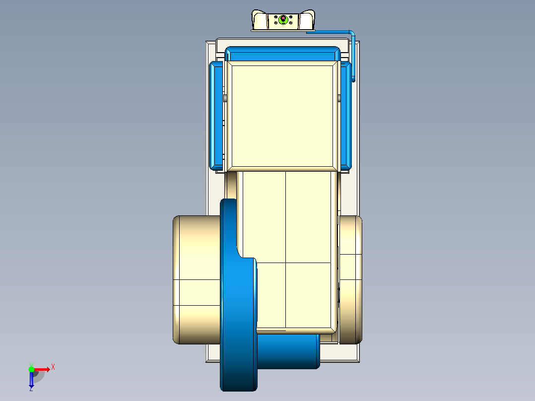 冲床3D模型图纸俯视图