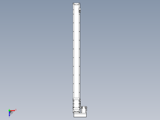 滚珠丝杠直线轴内置导轨TPA-GCR-80-1610C-L1050-ML-M40-N3俯视缩略图