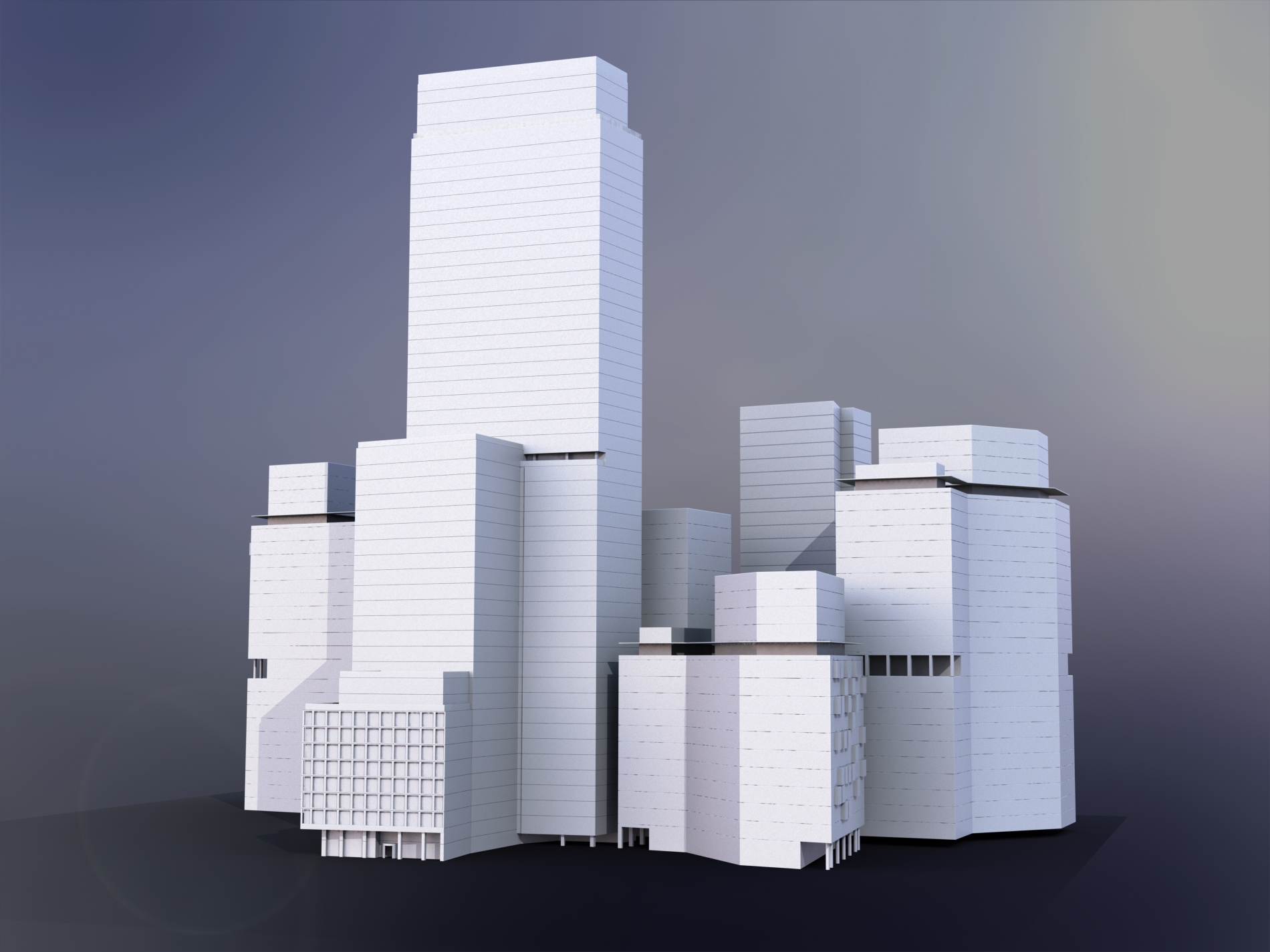 现代城市街区