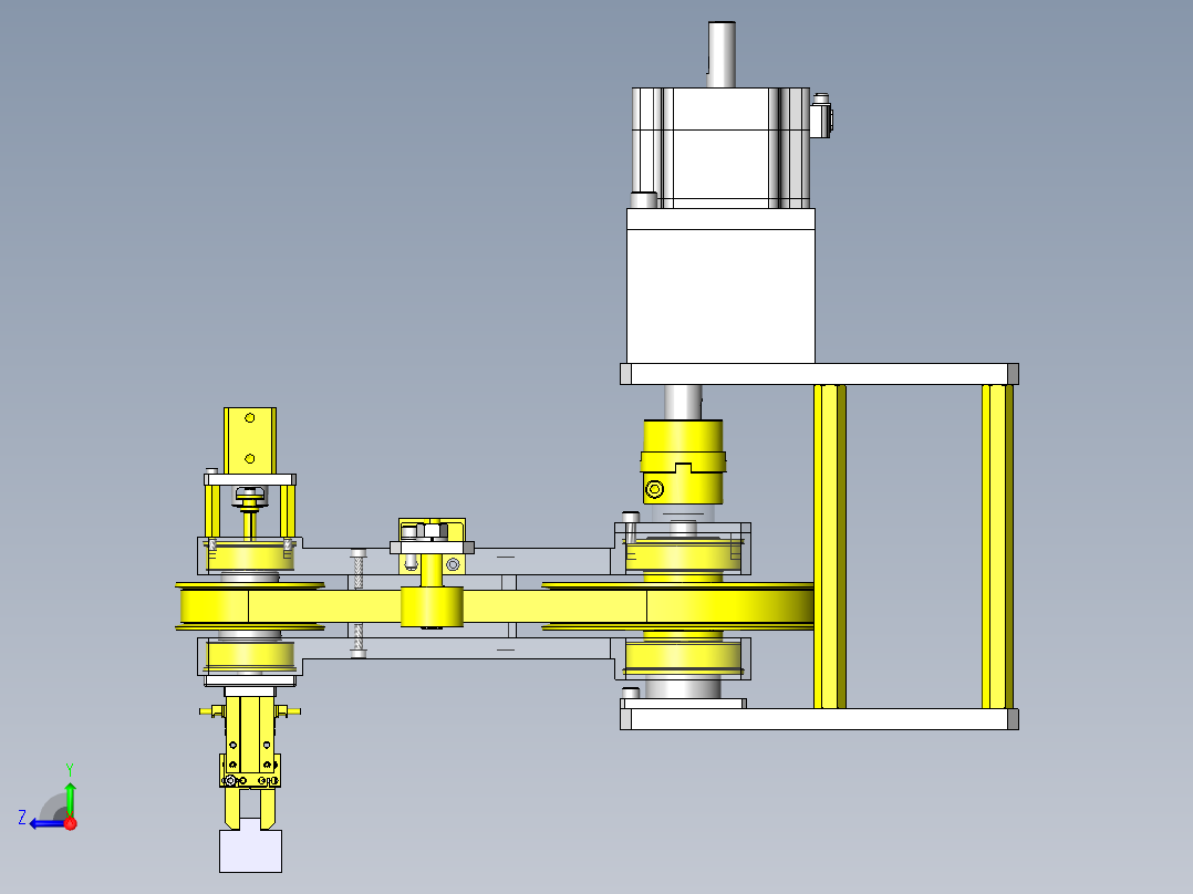 工件反转转移机构1右视图