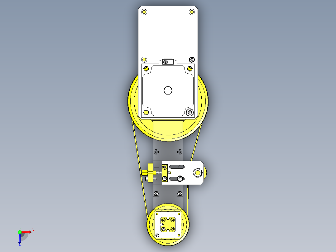 工件反转转移机构1俯视图