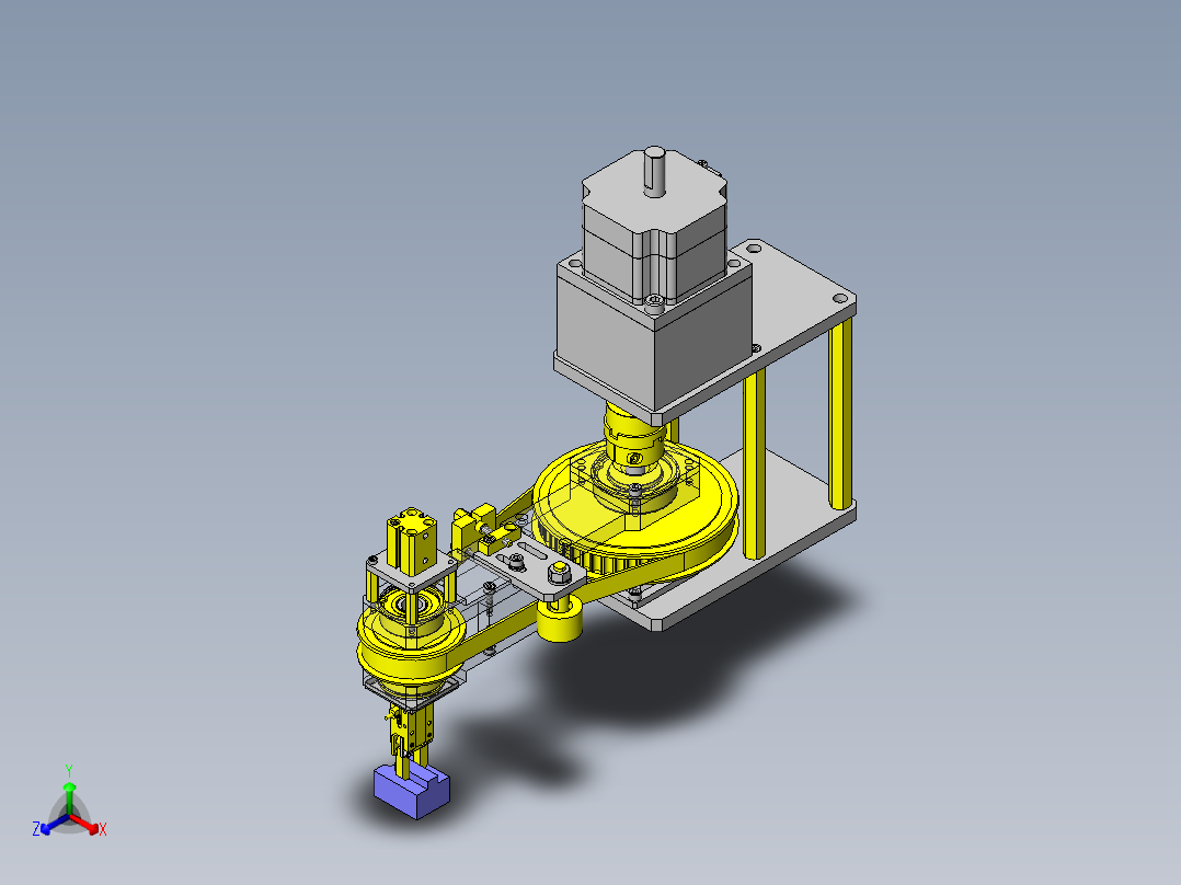 工件反转转移机构1正等轴测图