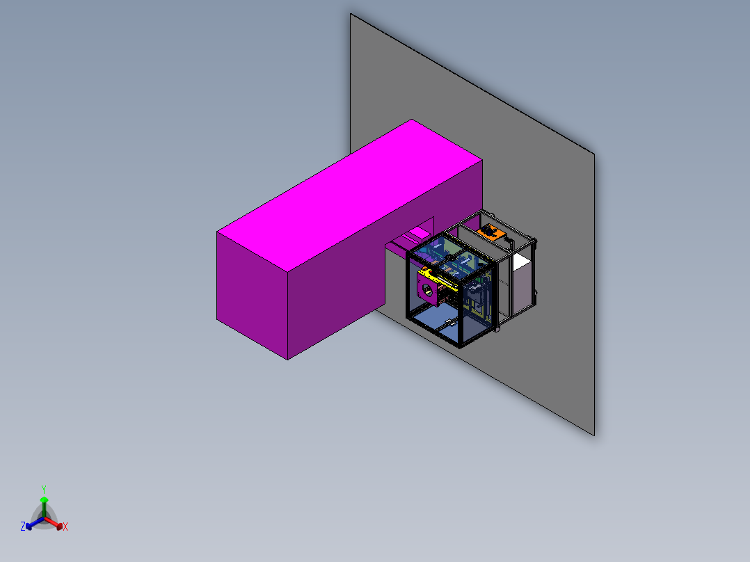 圆薄片自动装配设备sw20可编辑正等轴测图